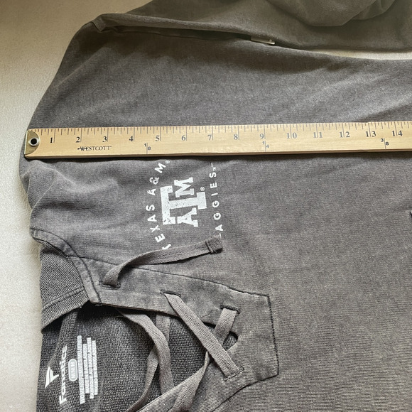 Texas A&M Aggies Hoodie Women Medium NCAA Football Pullover Lace Up Fanatics - Picture 11 of 14